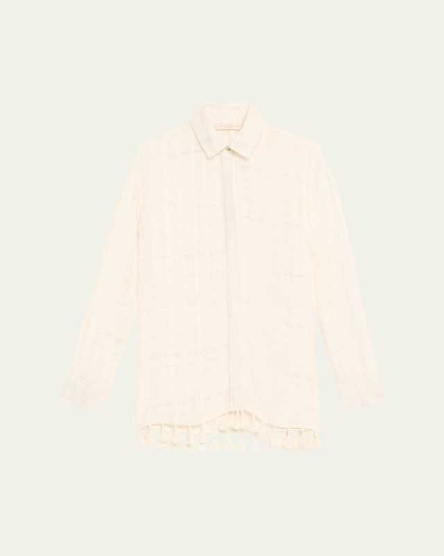 Roman Tassel-Trim Tunic
